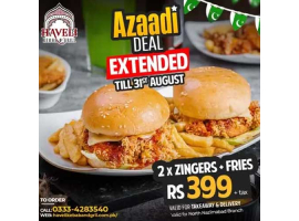 Haveli Kebab & Grill Azaadi Deal For Rs.399/- +taximage-484